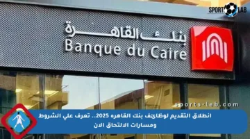 انطلاق التقديم لوظائف بنك القاهرة 2025.. تعرف على الشروط ومسارات الالتحاق الآن